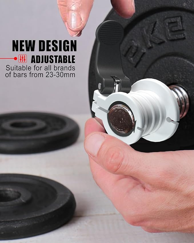 Barbell Clips 1 Inch Quick Release Weight Clamps 0.9-1.18inch Multi-Size - Image 3