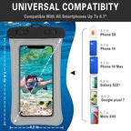 2 Pcs Waterproof Phone Pouch, Universal IPX8 Floating Waterproof Cell Phone - Image 2