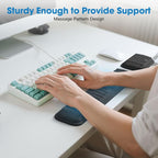 MEKASS Ergonomic Wrist Rest for Keyboard and Mouse, Soft Memory Foam Keyboard - Image 6