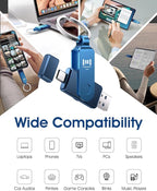 MOSDART 64GB Dual USB C Flash Drive, Speed Up to 150MB/S Type C 3.1 Thumb Drive - Image 4