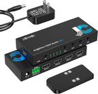 HDMI Switch 4 in 1 Out 4K@60Hz, 4 Ports HDMI Switcher Selector by JCHICI