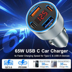 USB C Fast Car Charger, Type C Car Chargers - Image 2