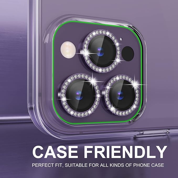 Choiche [3+1 for iPhone 14 Pro/iPhone 14 Pro Max Camera Lens Protector Bling - Image 4