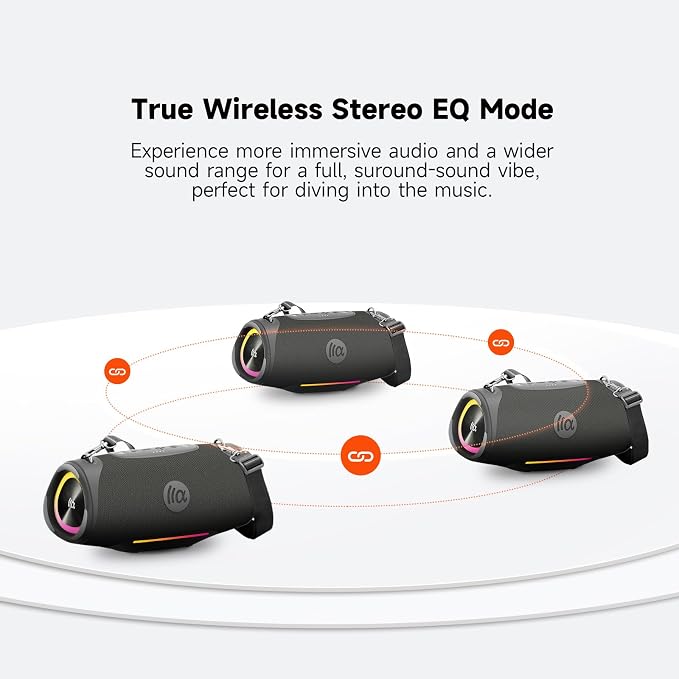Portable Loud Bluetooth Speaker, 60W Large Subwoofer Wireless Bluetooth 5.3 - Image 6