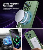 Magnetic for iPhone 16 Pro Case Slim Soft Silicone Bumper Shockproof Metallic - Image 3
