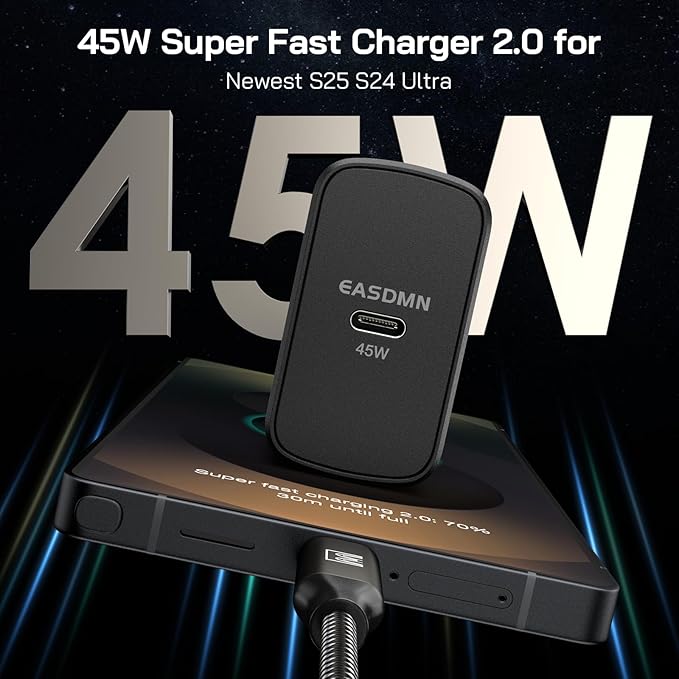 45W Super Fast Charger Type C, 45 Watt USB-C Charger PD/PPS Wall Charging Block - Image 2