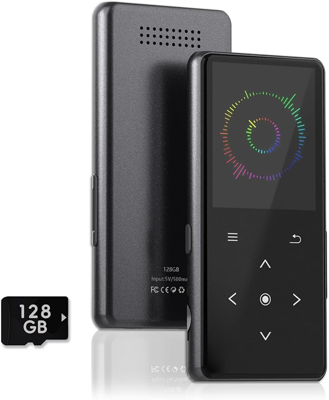 128GB MP3 Player with Bluetooth, Portable Music Player with Built-in Speaker by Unknown