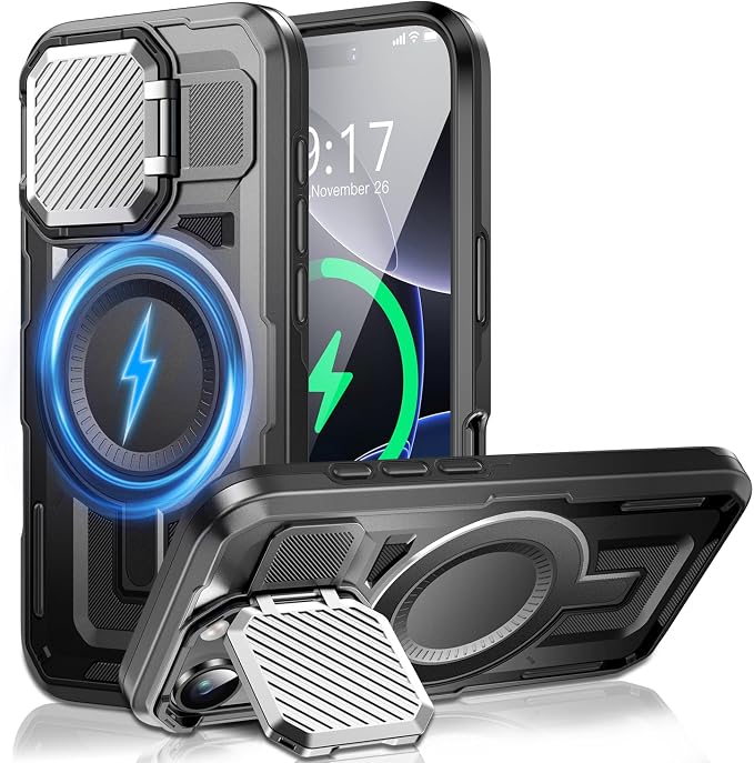 Camera Stand Case for iPhone 16 Pro, 2024 Version Military Grade Protective by Unknown