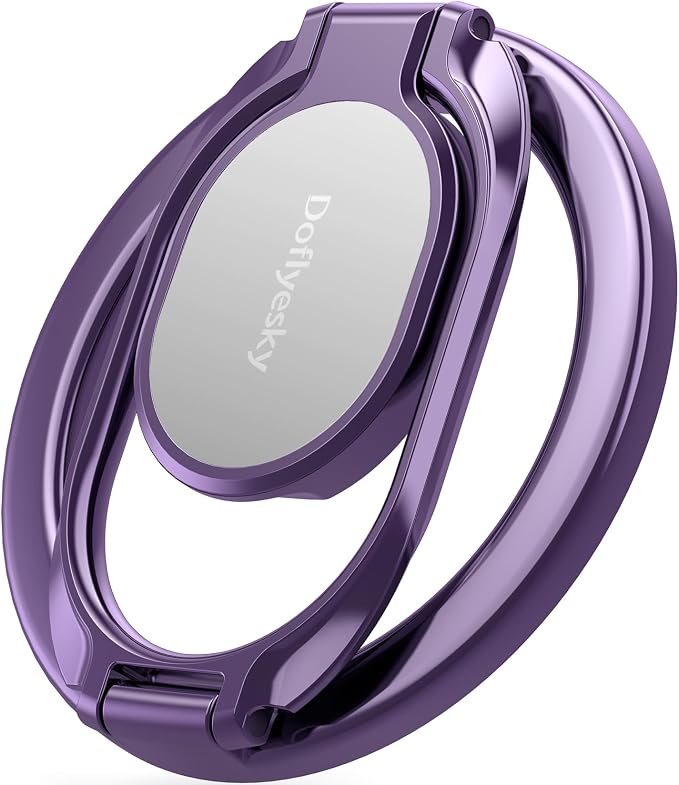 Magnetic Phone Ring Holder, Double Adjustable Phone Grip and Stand Compatible by Doflyesky