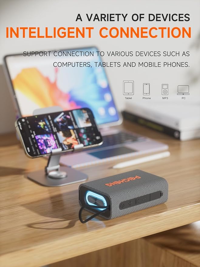 Speaker, Portable Wireless Bluetooth Speakers, Waterproof Loud Stereo Sound - Image 4