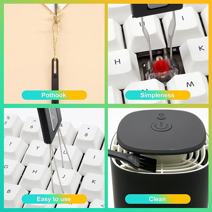 3-Piece Keycap & Switch Puller Tool Kit – Durable Stainless Steel Mechanical - Image 6