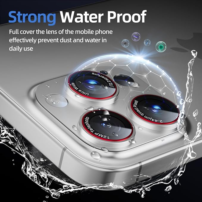 Camera Lens Protector for iPhone 16 Pro Max/iPhone 16 Pro/iPhone 15 Pro - Image 6