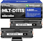 MLT-D111S Toner Cartridge High Yield Black 2-Pack Compatible by JCTONER