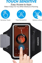 Running Armband with Earphone Pouch & Card Slot, Running Phone Holder - Image 5