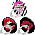 Bonoma Phone Ring Stand, 3 Pack Lips 360 Degree Rotation Finger Grip Stand by Bonoma