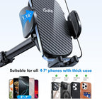 isuke Phone Holder for Your Car, Aluminum Alloy Phone Holder for Car Dashboard - Image 5