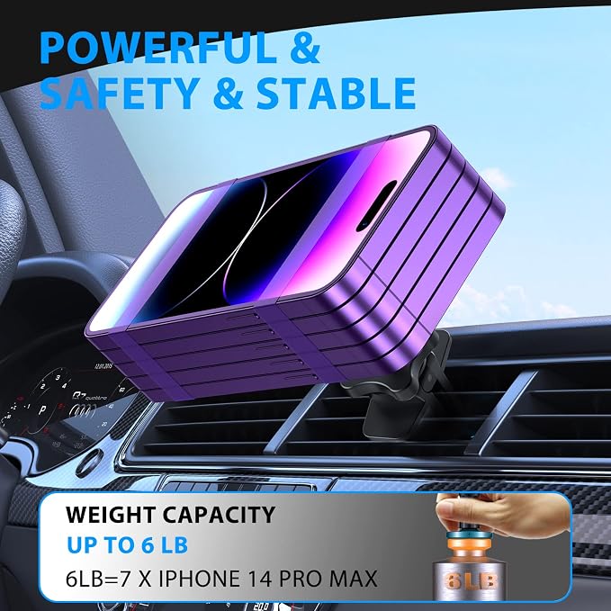 OHLPRO for iPhone16 Magsafe Car Mount Charger, 15W Fast Charging Dashboard - Image 4