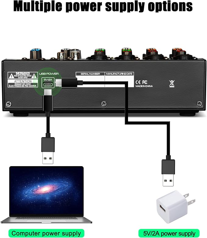 Professional 6-Channel Audio Mixer - Image 8
