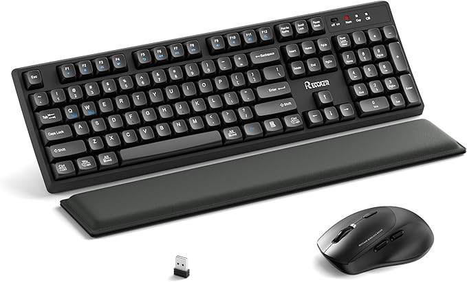 Wireless Keyboard and Mouse Combo by RECCAZR