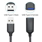 USB Splitter Cable 1FT, USB A Male to Dual USB A Female Y Splitter Adapter 1 in - Image 3