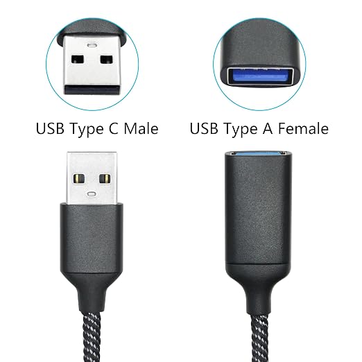 USB Splitter Cable 1FT, USB A Male to Dual USB A Female Y Splitter Adapter 1 in - Image 3