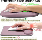 Hokafenle Ergonomic Mouse Pad Wrist Support, Terraced Slope Carpal Tunnel Wrist - Image 2