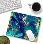 Green Blue Marble Mouse Pad, Gaming Creativity Custom Non-Slip Rubber Base Cute - Image 4