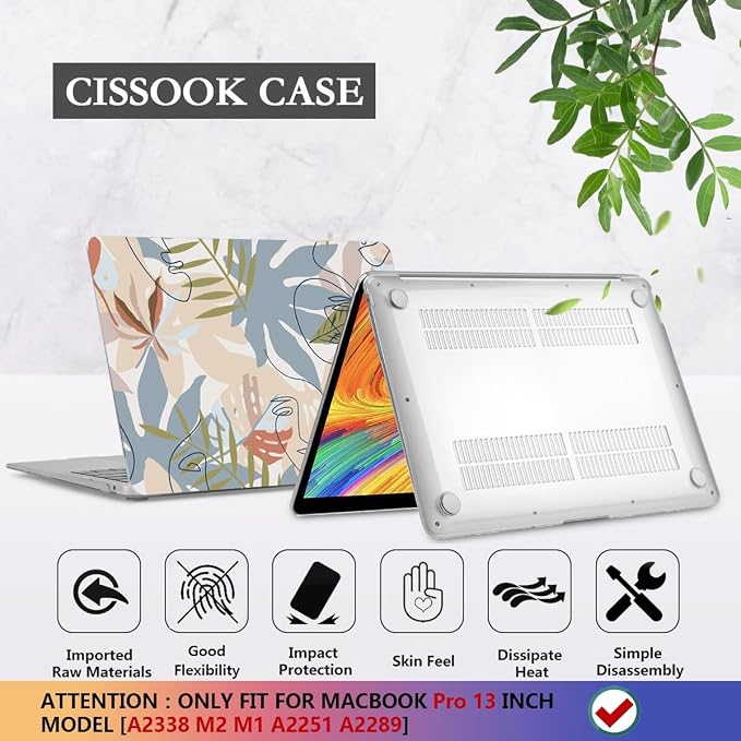 CISSOOK for MacBook Pro 13 inch Case 2023 2022 2021 2020 Release A2338 M2/M1 - Image 6