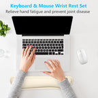 Dapesuom Enlarge Keyboard Wrist Rest, Memory Foam Keyboard Wrist Cushion - Image 7
