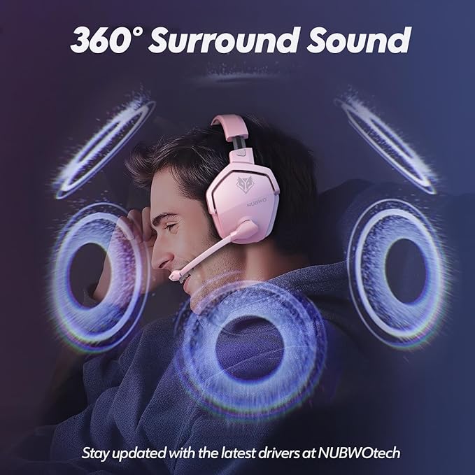 NUBWO G06 Dual Wireless Gaming Headset - Image 4