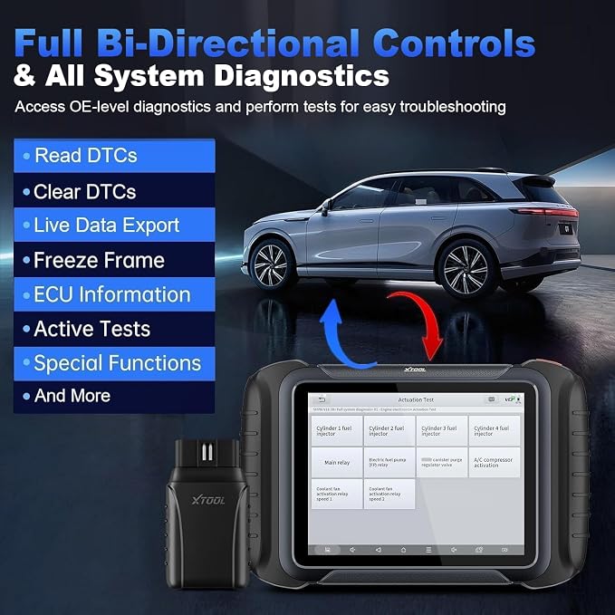 XTOOL D8W OBD2 Scanner Diagnostic Tool Wireless Bidirectional Scan Tool - Image 5