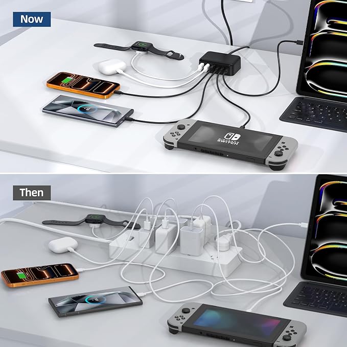 6 in 1 USB Charger, 50% Smaller Charging Station - Image 8
