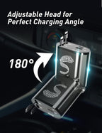 Retractable Car Charger USB C Fast Charging 120W, Car Accessories Cigarette - Image 6