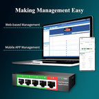STEAMEMO 5-Port Gigabit Ethernet Switch | Smart Managed - Image 2
