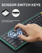 ProtoArc Foldable Bluetooth Keyboard, XK01 Full-Size Portable Wireless Keyboard - Image 6