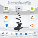Webcam 1080P for PC, Eye Contact Webcam for Desktop Computer - Image 7