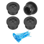 uxcell 4Pcs Cable Cord Grommet, 5/8" Rubber Desk Grommets Wire Pass Through by uxcell