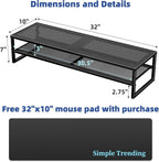 Simple Trending 2 Tier Metal Dual Monitor Stand Riser - Image 6