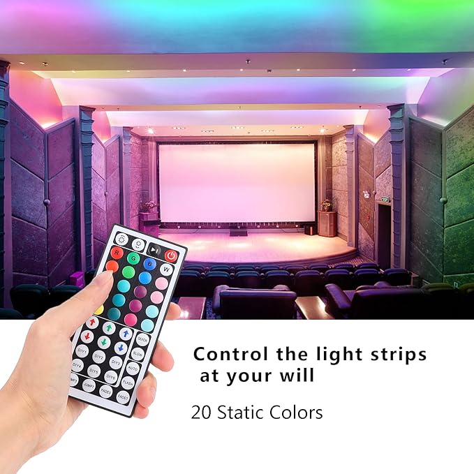 44 Key RGB LED Strip Light Remote Controller, IR Remote Controller Replacement - Image 7