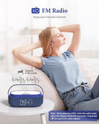 COLSUR 6-in-1 Bluetooth Speaker Alarm Clock - Image 3