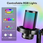 MAONO USB Gaming Microphone for PC, Noise Cancellation Condenser Mic - Image 4