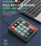 Adventurers K812 Wired Mechanical Numeric Keypad, 19-Key Hot-Swappable RGB - Image 7