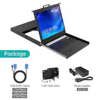 MT-VIKI 19'' LCD KVM Console, 16 Port VGA KVM Switch - Image 4