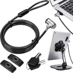 AboveTEK Laptop Lock, Tablet Lock Security Cable, 2 Keys Sturdy Steel iPad by AboveTEK