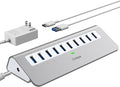 Powered USB Hub, intpw 10 Port USB 3.1 Hub by intpw