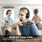 MKJ USB Headset with Noise Canceling Microphone, Crystal Clear Sound Office - Image 6