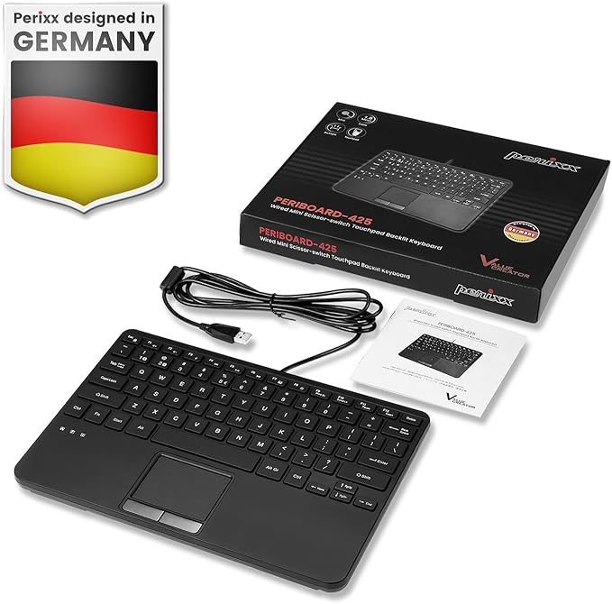 Perixx PERIBOARD-425 US Wired Mini USB Keyboard - Image 7