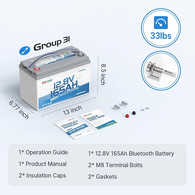 Redodo 12V 165Ah LiFePO4 Battery - Image 9