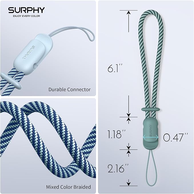 SURPHY 2 Pack Phone Lanyard for Cellphone Case, Phone Wrist Strap for Case - Image 3