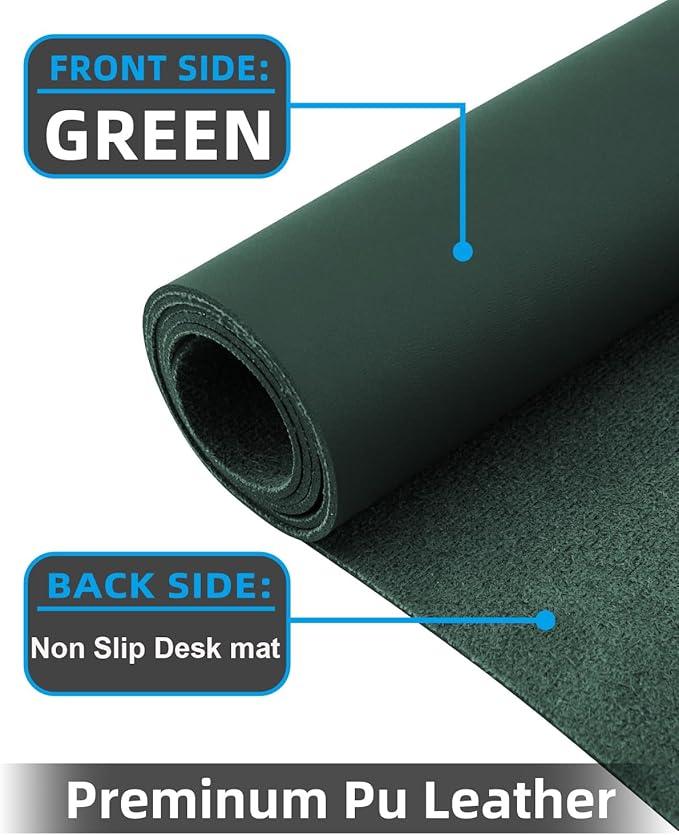 Extra Large Desk mat, Leather Desk Pad Protector, Office Desk Mat, Mouse Pad - Image 2